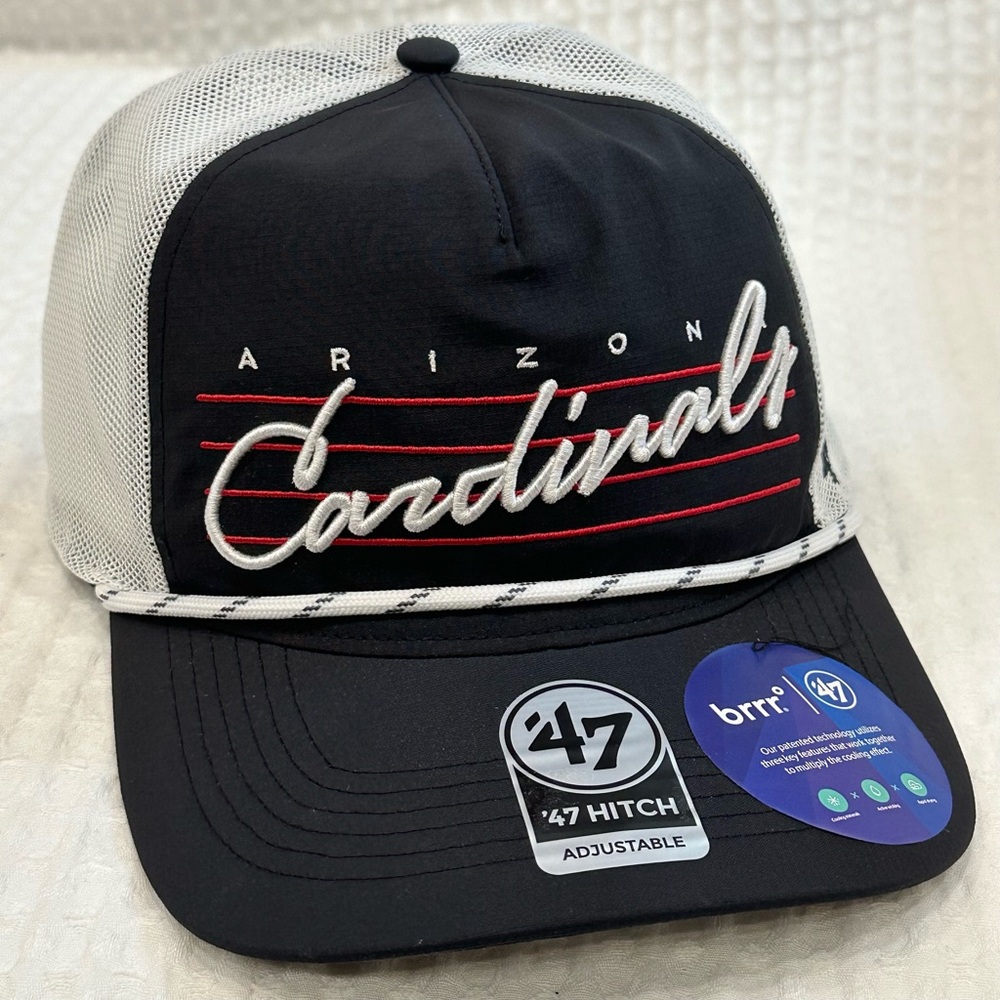 Men’s ARIZONA CARDINALS 47 Brand Hitch Roper Trucker Hat/Cap~NWT~Adjustable~$38